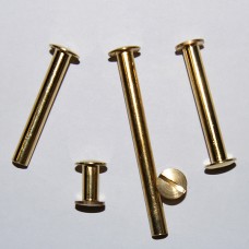76mm Brass Plated Metal Binder Screw (Pkt 100)