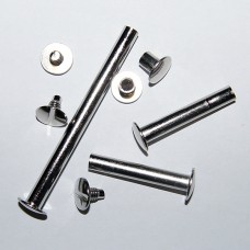 35mm Nickel Plated Metal Binder Screw (Pkt 100)