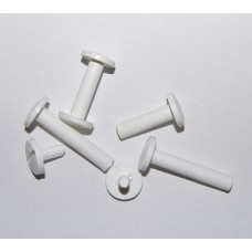 50mm White Plastic Binder Screw (Pkt 100)