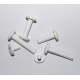 3.5mm White Plastic Binder Screw (Pkt 100)